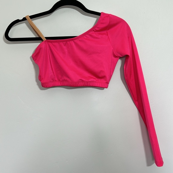 The Lineup CARLSBAD BIKETARD Barbie Pink 2 piece Dance Costume MA - Picture 5 of 8